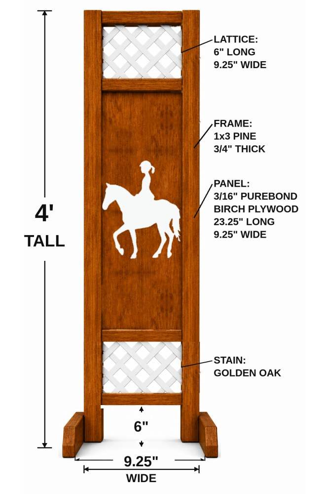 Horse & Rider hobby horse jump — custom colors, ships to Seattle, Washington